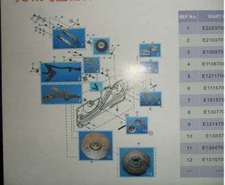 40081810 pièces de conducteur de SMT de ressort de rebobinage pour le ressort de conducteur de JUKI 8mm