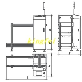 Ligne SMT automatique de déchargement de magazines de PCB