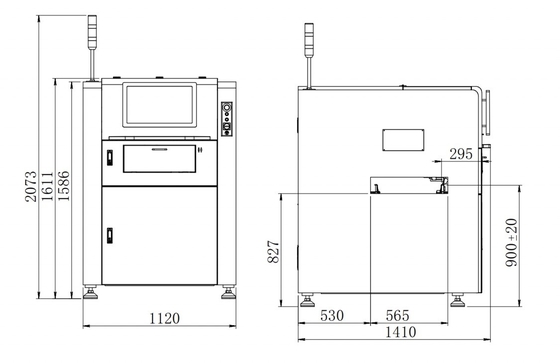 En ligne AOI 3D PCBA Inspection optique automatique Image haute vitesse haute résolution