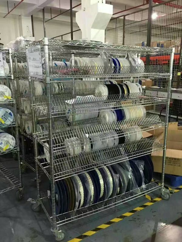 Stockage inoxydable Stander de chariot d'ESD SMT de pièces de rechange de SMT pour Rolls composante